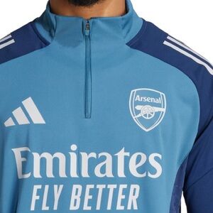 Adidas Arsenal Tiro 25 Pro 1/4 Zip Raglan Long Sleeve Training Jersey JJ1815